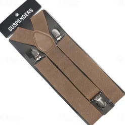 Sale OUKU Men's Suspender Polyester Nylon Metal Bucke Classic Wedding Work