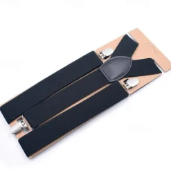 Sale OUKU Men's Suspender Polyester Nylon Metal Bucke Classic Wedding Work