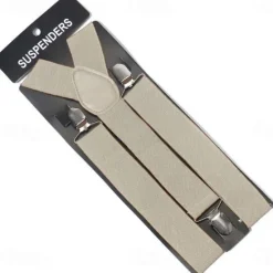 Sale OUKU Men's Suspender Polyester Nylon Metal Bucke Classic Wedding Work