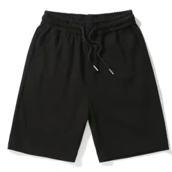 Hot OUKU Men's Sweat Shorts Baggy Shorts Solid Color Breathable Soft Short Casual Daily Stylish Casual Black Grey Micro-elastic