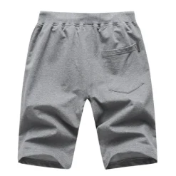OUKU Men's Sweat Shorts Shorts Summer Shorts Beach Shorts Drawstring Elastic Waist Straight Leg Plain Comfort Breathable Short Casual Daily Holiday Cotton Blend Sports Fashion ArmyGreen Black