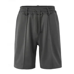 Clearance OUKU Men's Sweat Shorts Shorts Summer Shorts Beach Shorts Pocket Drawstring Elastic Waist Plain Comfort Breathable Short Outdoor Sports Classic Casual Black Brown