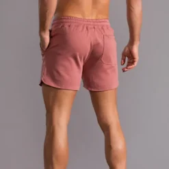 Outlet OUKU Men's Sweat Shorts Shorts Summer Shorts Embroidered Drawstring Elastic Waist Solid Color Comfort Breathable Short Outdoor Daily Fashion Casual / Sporty White Pink Micro-elastic Grey