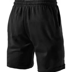 OUKU Men's Sweat Shorts Shorts Bermuda shorts Drawstring Elastic Waist Plain Comfort Sports Knee Length Outdoor Daily Fashion Streetwear Black Green Micro-elastic