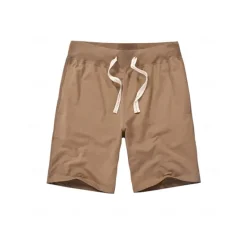 Hot OUKU Men's Sweat Shorts Shorts Workout Shorts Casual Shorts Pocket Drawstring Elastic Waist Plain Comfort Breathable Knee Length Casual Daily Holiday Sports Fashion Smoky gray Black Micro-elastic