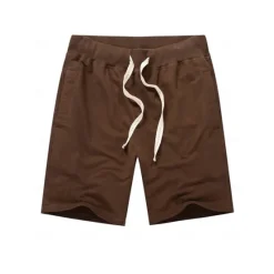 Hot OUKU Men's Sweat Shorts Shorts Workout Shorts Casual Shorts Pocket Drawstring Elastic Waist Plain Comfort Breathable Knee Length Casual Daily Holiday Sports Fashion Smoky gray Black Micro-elastic