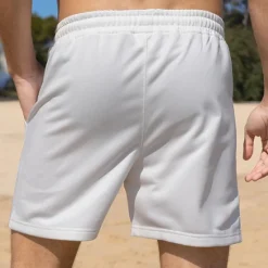 OUKU Men's Sweat Shorts Summer Shorts Beach Shorts Pocket Drawstring Elastic Waist Plain Comfort Breathable Short Outdoor Sports Classic Casual Black White Micro-elastic