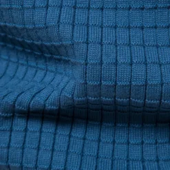 Discount OUKU Men's Sweater Pullover Sweater Jumper Knitwear Ribbed Knit Regular Tops Plaid Crew Neck Knitwear Neutral Outdoor Casual Daily Clothing Apparel Spring & Fall Navy Blue Blue S M L
