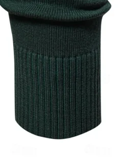 Outlet OUKU Men's Sweater Zip Sweater Ribbed Knit Regular Zipper Solid Color Rolled collar Knitwear Daily Outdoor Sports & Outdoor Clothing Apparel Spring & Fall Navy Blue Green