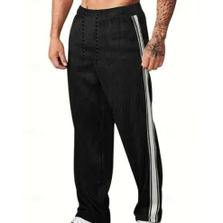 Online OUKU Men's Sweatpants Corduroy Pants Trousers Straight Leg Sweatpants Pocket Drawstring Elastic Waist Color Block Comfort Sports Outdoor Daily Fashion Casual ArmyGreen Black Micro-elastic