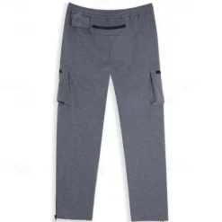 Online OUKU Men's Sweatpants Joggers Drawstring Towel Loop Zipper Pocket Solid Colored Breathable Quick Dry Athletic Weekend Streetwear Casual / Sporty Athleisure Slim Dark Grey Black Stretchy