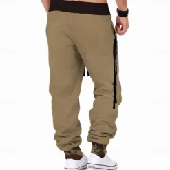 Outlet OUKU Men's Sweatpants Joggers Pants Trousers Mid Waist Drawstring Elastic Waist Vintage Tribal Outdoor Street Dailywear Pocket Spring Fall Winter 3D Print Brown