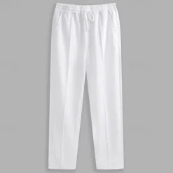 Hot OUKU Men's Sweatpants Joggers Trousers Pleated Pants Drawstring Elastic Waist Plain Comfort Breathable Casual Daily Holiday Sports Fashion Black White