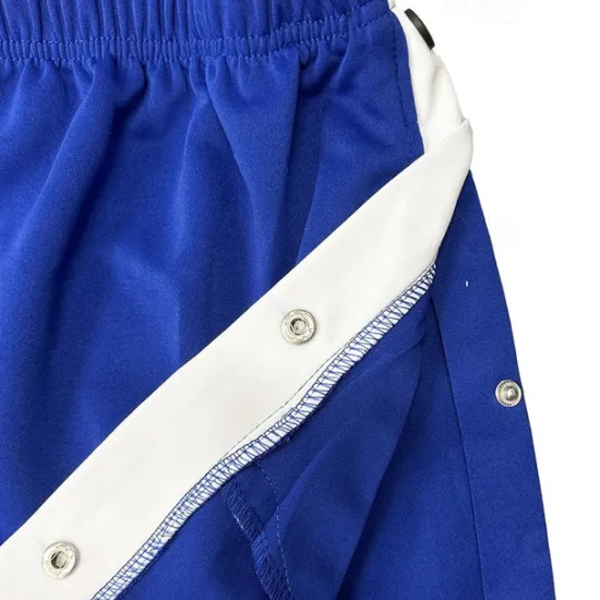 Sale OUKU Men's Sweatpants Joggers Tear Away Pants Trousers Straight Leg Sweatpants Drawstring Elastic Waist Side Button Plain Comfort Breathable Full Length Outdoor Daily Going out Fashion Casual Black Blue