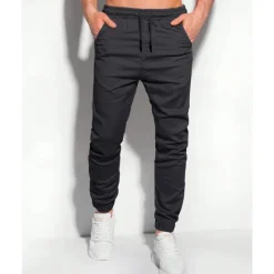 OUKU Men's Sweatpants Joggers Trousers Pocket Drawstring Elastic Waist Plain Comfort Sports Outdoor Daily Fashion Casual Black Light Green Micro-elastic