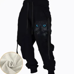 Clearance OUKU Men's Sweatpants Joggers Trousers Drawstring Side Pockets Elastic Waist Animal Graphic Prints Comfort Breathable Sports Outdoor Casual Daily Cotton Blend Terry Streetwear Designer Black Purple
