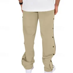 Clearance OUKU Men's Sweatpants Joggers Trousers Straight Leg Sweatpants Pocket Drawstring Elastic Waist Plain Comfort Sports Outdoor Daily Fashion Casual Black White Micro-elastic