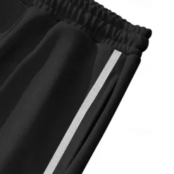 Clearance OUKU Men's Sweatpants Joggers Trousers Straight Leg Sweatpants Pocket Drawstring Elastic Waist Plain Comfort Sports Outdoor Daily Fashion Casual Black White Micro-elastic