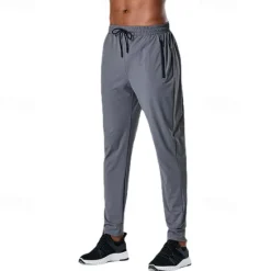 Clearance OUKU Men's Sweatpants Running Pants Track Pants Drawstring Elastic Waistband Zipper Pocket Pants / Trousers Outdoor Sports & Outdoor Athletic Fall Quick Dry Lightweight Soft Marathon Running Workout