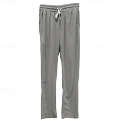 Clearance OUKU Men's Sweatpants Trousers Straight Leg Sweatpants Pocket Drawstring Elastic Waist Plain Comfort Sports Outdoor Daily Fashion Casual Black White Micro-elastic