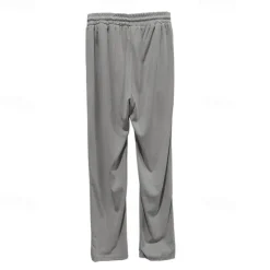 Clearance OUKU Men's Sweatpants Trousers Straight Leg Sweatpants Pocket Drawstring Elastic Waist Plain Comfort Sports Outdoor Daily Fashion Casual Black White Micro-elastic