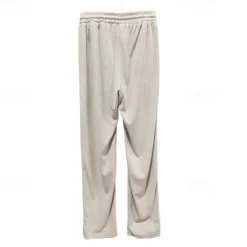 Clearance OUKU Men's Sweatpants Trousers Straight Leg Sweatpants Pocket Drawstring Elastic Waist Plain Comfort Sports Outdoor Daily Fashion Casual Black White Micro-elastic