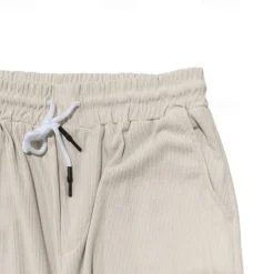Clearance OUKU Men's Sweatpants Trousers Straight Leg Sweatpants Pocket Drawstring Elastic Waist Plain Comfort Sports Outdoor Daily Fashion Casual Black White Micro-elastic