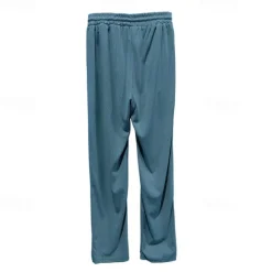 Clearance OUKU Men's Sweatpants Trousers Straight Leg Sweatpants Pocket Drawstring Elastic Waist Plain Comfort Sports Outdoor Daily Fashion Casual Black White Micro-elastic