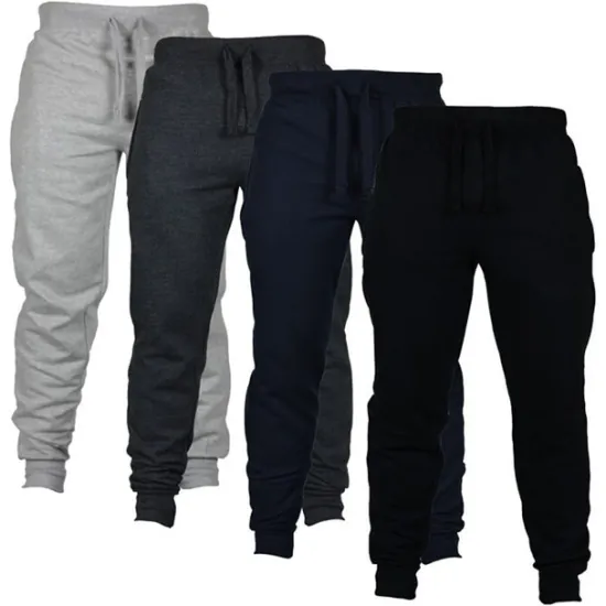 Outlet OUKU Men's Sweatpants Trousers Pants Trousers Jogging Pants Sports Pants Drawstring Elastic Waist Solid Color Warm Breathable Full Length Sports Weekend Sporty Casual / Sporty Black Navy Blue Micro-elastic