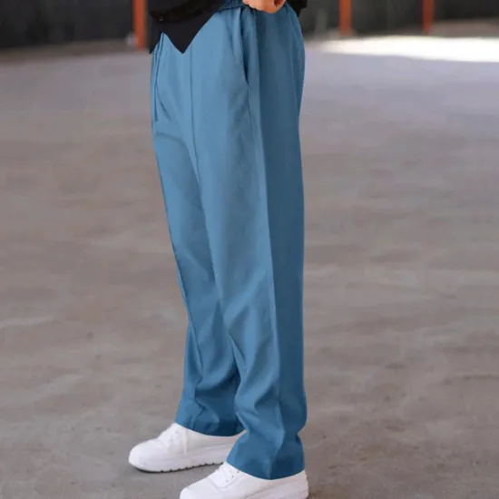 OUKU Men's Sweatpants Trousers Drawstring Elastic Waist Straight Leg Plain Comfort Sports Outdoor Daily Fashion Casual ArmyGreen Black Micro-elastic