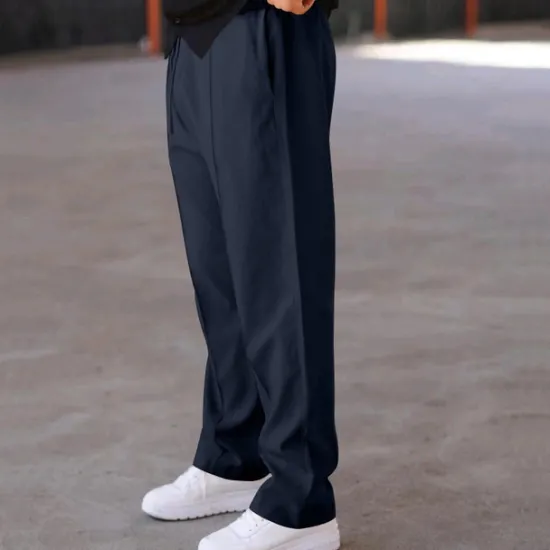 OUKU Men's Sweatpants Trousers Drawstring Elastic Waist Straight Leg Plain Comfort Sports Outdoor Daily Fashion Casual ArmyGreen Black Micro-elastic