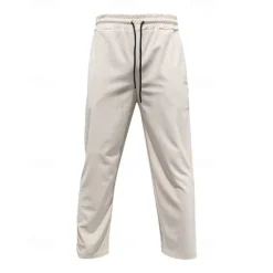 Clearance OUKU Men's Sweatpants Wide Leg Sweatpants Corduroy Pants Trousers Pocket Drawstring Elastic Waist Plain Comfort Sports Outdoor Daily Fashion Casual Black White Micro-elastic