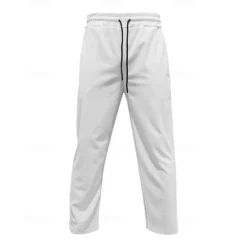 Clearance OUKU Men's Sweatpants Wide Leg Sweatpants Corduroy Pants Trousers Pocket Drawstring Elastic Waist Plain Comfort Sports Outdoor Daily Fashion Casual Black White Micro-elastic