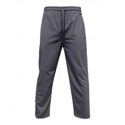 Clearance OUKU Men's Sweatpants Wide Leg Sweatpants Corduroy Pants Trousers Pocket Drawstring Elastic Waist Plain Comfort Sports Outdoor Daily Fashion Casual Black White Micro-elastic