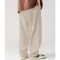 Clearance OUKU Men's Sweatpants Wide Leg Sweatpants Corduroy Pants Trousers Pocket Drawstring Elastic Waist Plain Comfort Sports Outdoor Daily Fashion Casual Black White Micro-elastic