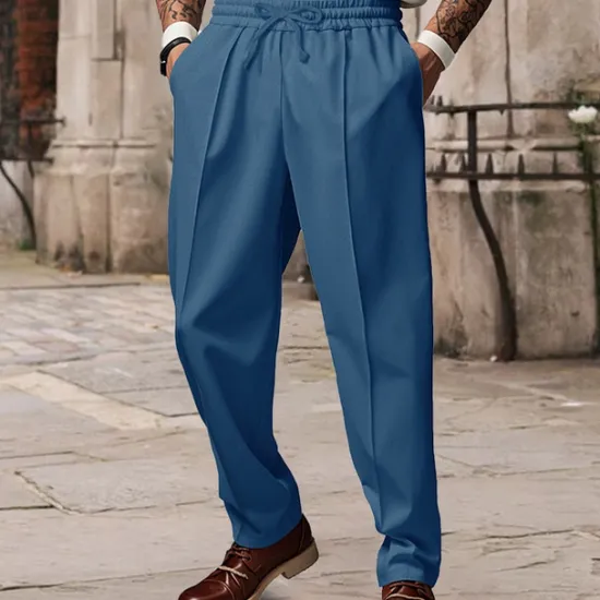Sale OUKU Men's Sweatpants Wide Leg Sweatpants Trousers Pocket Drawstring Elastic Waist Plain Comfort Sports Outdoor Daily Fashion Casual ArmyGreen Black Micro-elastic