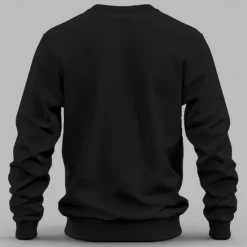 Discount OUKU Men's Sweatshirt Crew Neck Plain Casual Daily Sports non-printing Basic Workout Athletic Fall Winter Clothing Apparel Hoodies Sweatshirts Long Sleeve Black