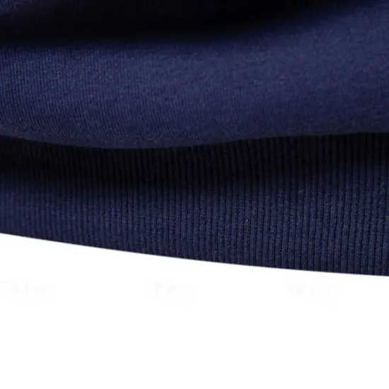 New OUKU Men's Sweatshirt Black Yellow Navy Blue Brown Dark Gray Lapel Color Block Patchwork Sports & Outdoor Daily Holiday Polyester Streetwear Basic Casual Spring & Fall Clothing Apparel Hoodies