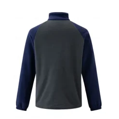Sale OUKU Men's Sweatshirt Polar Fleece Quarter Zip Sweatshirt Navy Blue Khaki Gray Half Zip Plain Pocket Sports & Outdoor Daily Holiday Streetwear Cool Casual Winter Spring & Fall Clothing Apparel Hoodies