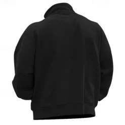 Sale OUKU Men's Sweatshirt Quarter Zip Sweatshirt Apricot Black White Wine Red Half Zip Plain Sports & Outdoor Daily Holiday Polyester Streetwear Basic Casual Fall & Winter Clothing Apparel Hoodies Sweatshirts