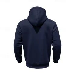 New OUKU Men's Sweatshirt Quarter Zip Sweatshirt Apricot Black White Wine Navy Blue Half Zip Plain Drawstring Sports & Outdoor Daily Holiday Polyester Streetwear Basic Casual Spring & Fall Clothing Apparel