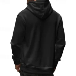 New OUKU Men's Sweatshirt Quarter Zip Sweatshirt Apricot Black White Wine Navy Blue Half Zip Plain Drawstring Sports & Outdoor Daily Holiday Polyester Streetwear Basic Casual Spring & Fall Clothing Apparel