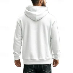 New OUKU Men's Sweatshirt Quarter Zip Sweatshirt Apricot Black White Wine Navy Blue Half Zip Plain Drawstring Sports & Outdoor Daily Holiday Polyester Streetwear Basic Casual Spring & Fall Clothing Apparel