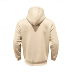 New OUKU Men's Sweatshirt Quarter Zip Sweatshirt Apricot Black White Wine Navy Blue Half Zip Plain Drawstring Sports & Outdoor Daily Holiday Polyester Streetwear Basic Casual Spring & Fall Clothing Apparel