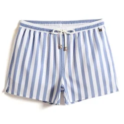 Online OUKU Men's Swim Shorts Board Shorts Swim Trunks Summer Shorts Pocket Drawstring with Mesh lining Stripe Comfort Breathable Short Casual Daily Holiday Hawaiian Classic Style Black 1# Black Inelastic