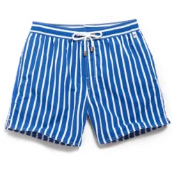 Online OUKU Men's Swim Shorts Board Shorts Swim Trunks Summer Shorts Pocket Drawstring with Mesh lining Stripe Comfort Breathable Short Casual Daily Holiday Hawaiian Classic Style Black 1# Black Inelastic