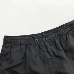 Hot OUKU Men's Swim Shorts Shorts Beach Shorts Drawstring Elastic Waist Plain Comfort Quick Dry Short Holiday Beach Weekend Fashion Casual Black White Micro-elastic