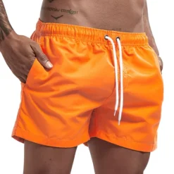 Clearance OUKU Men's Swim Shorts Swim Trunks Quick Dry Board Shorts Bathing Suit Breathable Drawstring With Pockets - Swimming Surfing Beach Water Sports Solid Colored Spring Summer