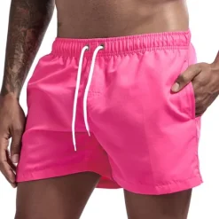 Clearance OUKU Men's Swim Shorts Swim Trunks Quick Dry Board Shorts Bathing Suit Breathable Drawstring With Pockets - Swimming Surfing Beach Water Sports Solid Colored Spring Summer
