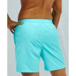 Outlet OUKU Men's Swim Shorts Swim Trunks Beach Shorts Sports Going out Weekend Breathable Quick Dry Running Casual Pocket Drawstring with Mesh lining Plain Knee Length Gymnatics Activewear Yellow Pink